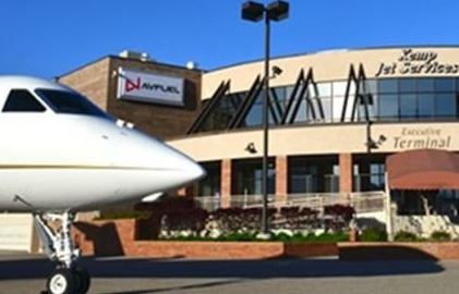 Plane outside Airport