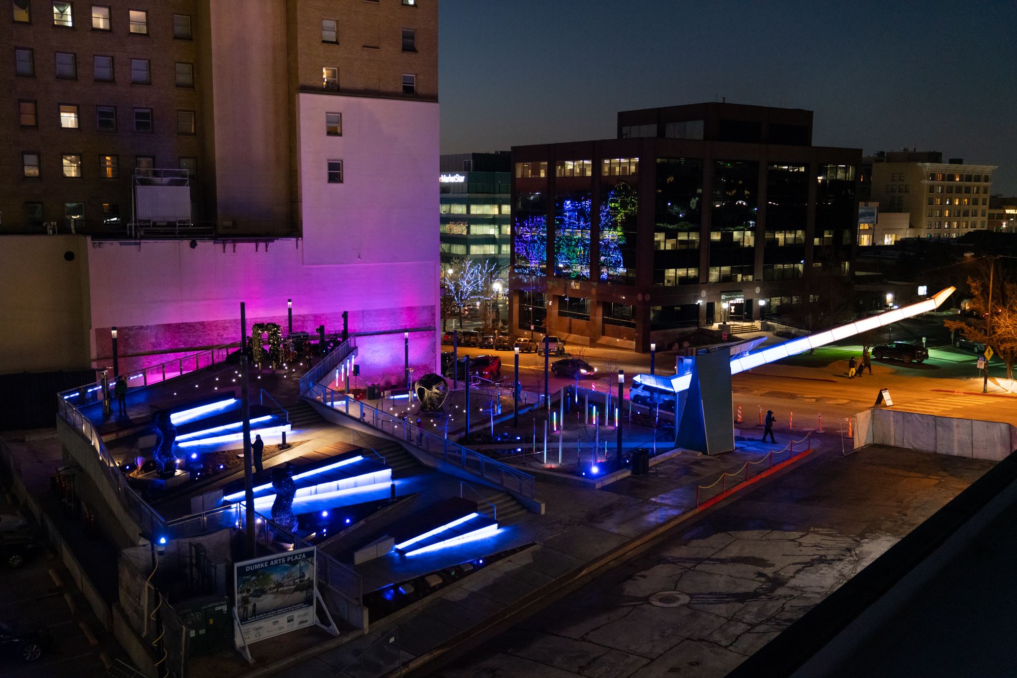 Dumke Arts Plaza looking West