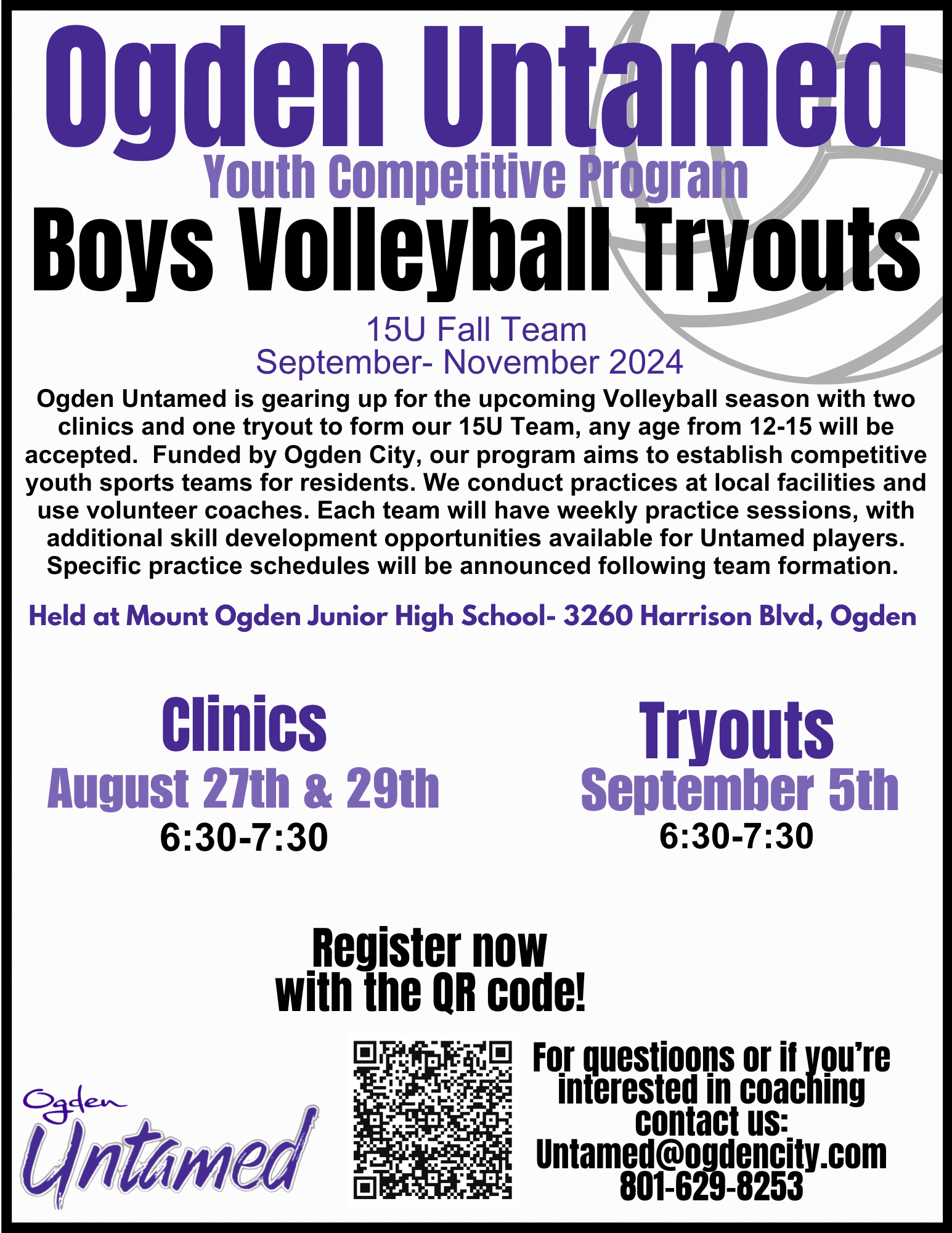Boys volleyball tryout