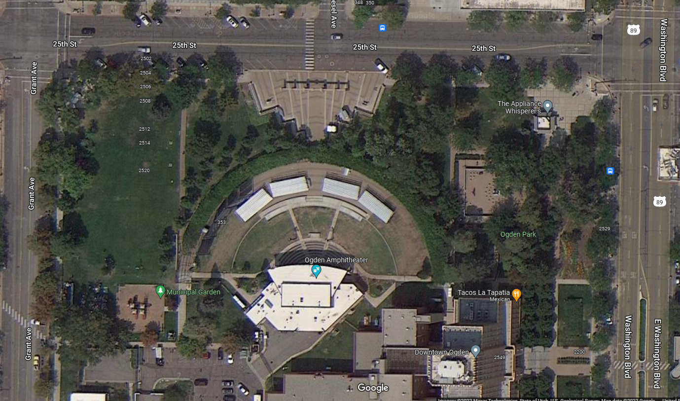 Arial View with BLEACHERS