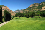 El Monte Golf Course with trees and mountains